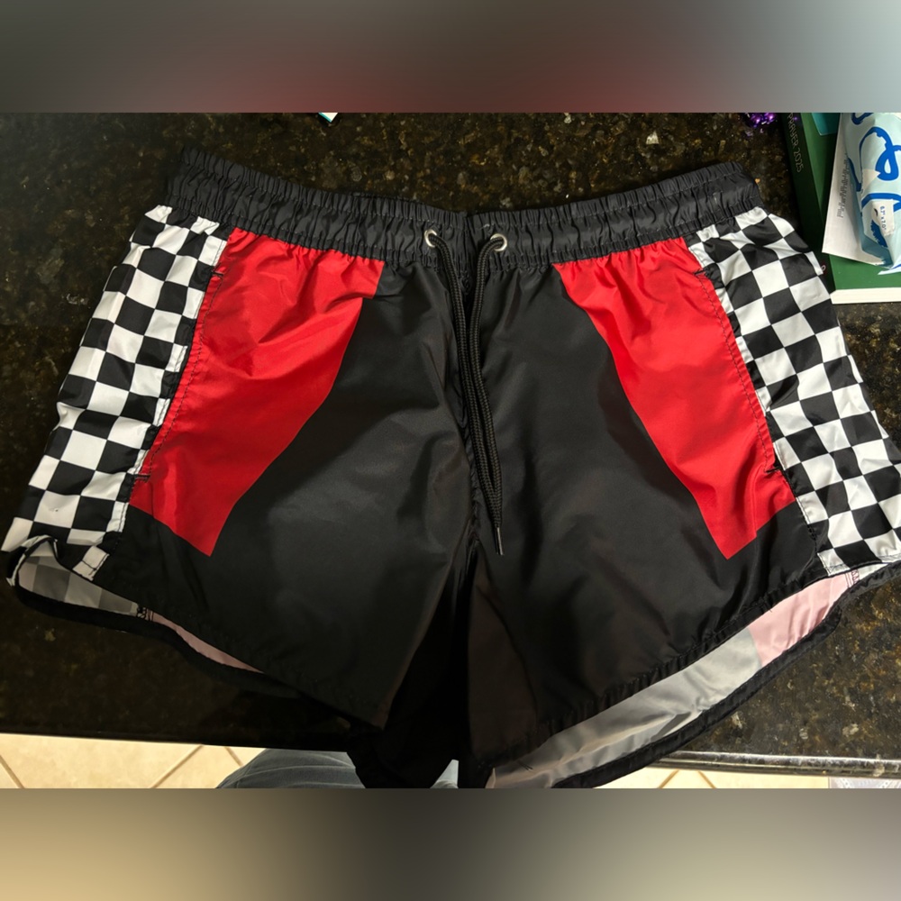 Racing inspired shorts